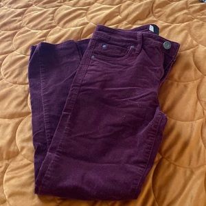 Burgundy curdoroy pants size 4